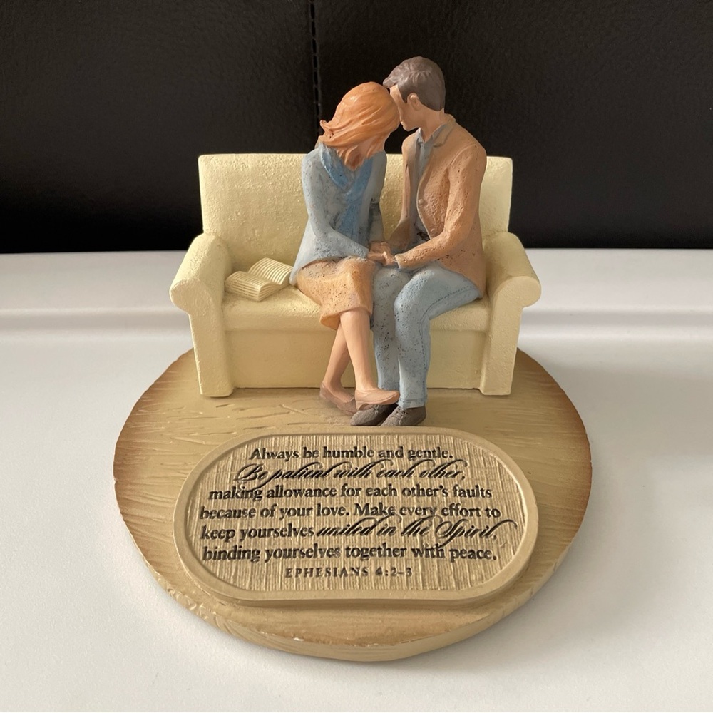 Lighthouse Christian Products ‘Devoted-Praying Couple Sculpture